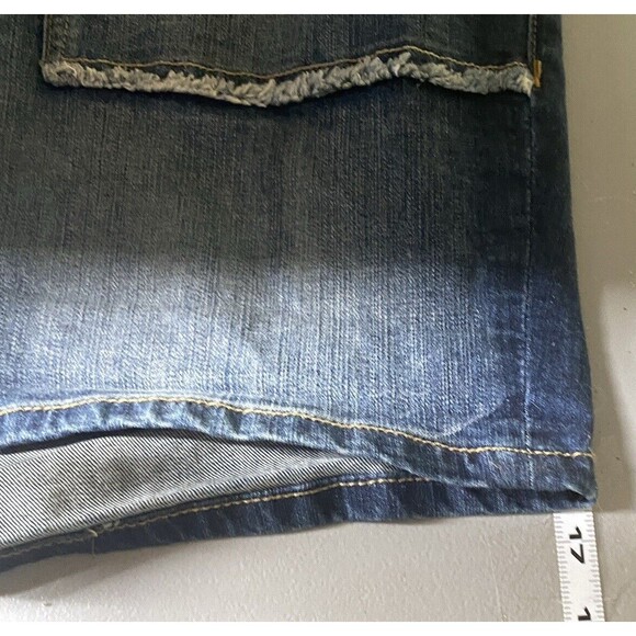 Torrid Denim Shorts Plus 18 Retro 70s Skater Medium Wash Blue Jeans Stretch 42x7 - Picture 7 of 11